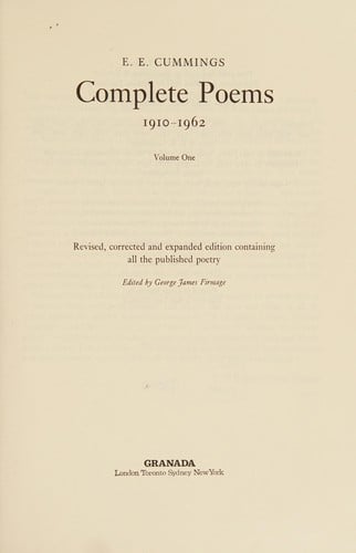 Complete poems, 1910-1962