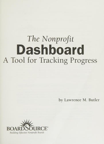 The nonprofit dashboard