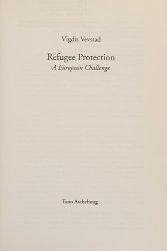 Refugee Protection