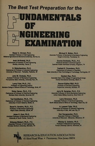 The Best test preparation for the fundamentals of engineering examination