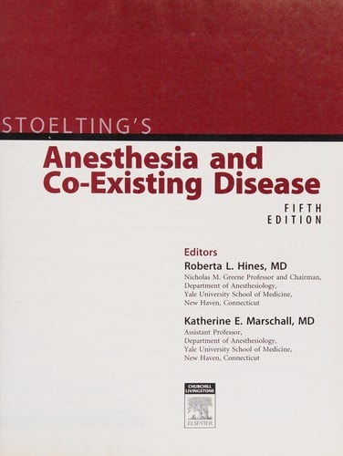 Stoelting's anesthesia and co-existing disease