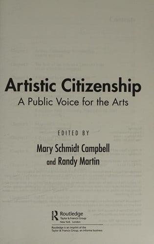 Artistic citizenship