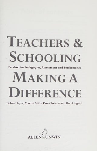 Teachers & schooling making a difference