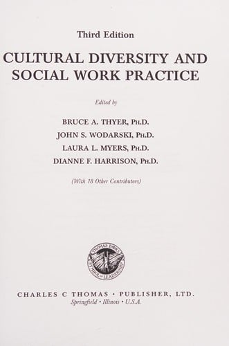 Cultural diversity and social work practice