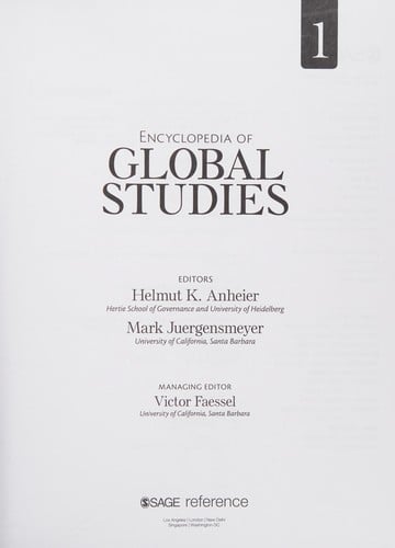 Encyclopedia of global studies
