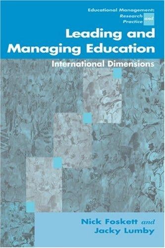 Leading and managing education