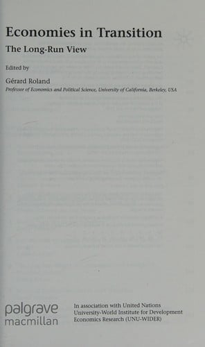 Economies in transition