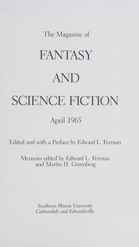 The Magazine of fantasy and science fiction, April 1965