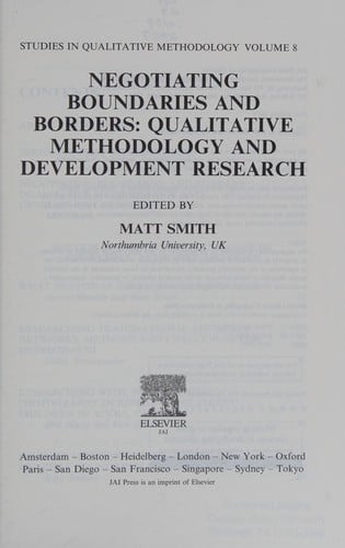 Negotiating boundaries and borders