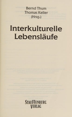 Interkulturelle Lebensläufe