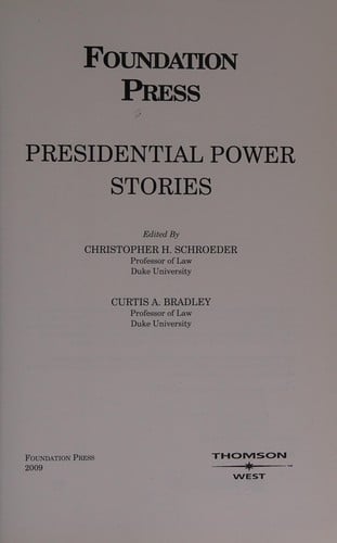 Presidential power stories