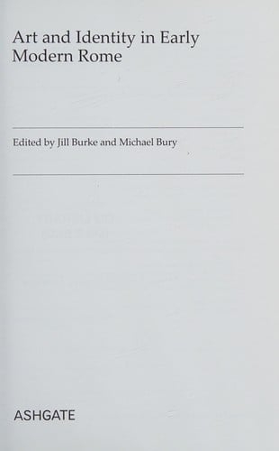 Art and identity in early modern Rome