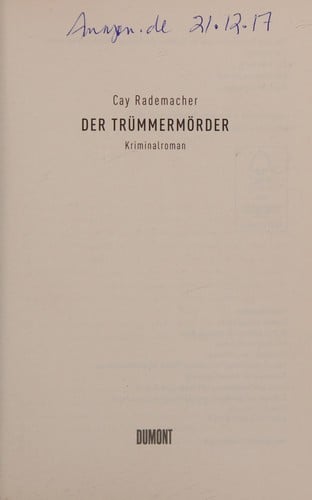 Der Trümmermörder