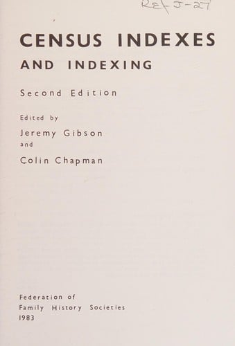 Census indexes and indexing