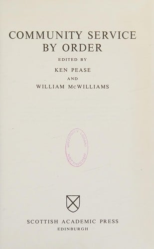 Community service by order