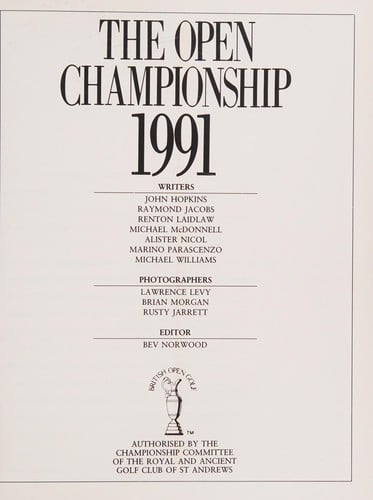 The Open Championship 1991