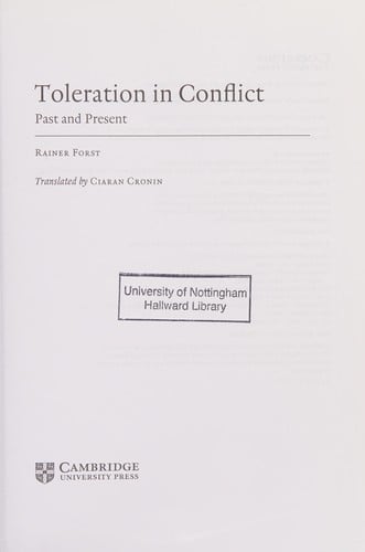 Toleration in conflict