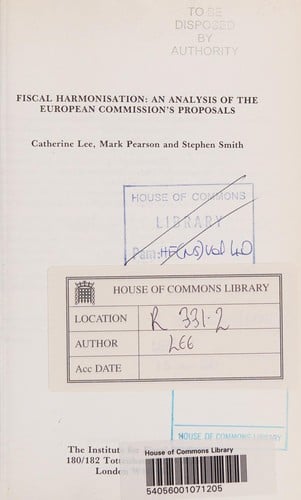 Fiscal harmonisation