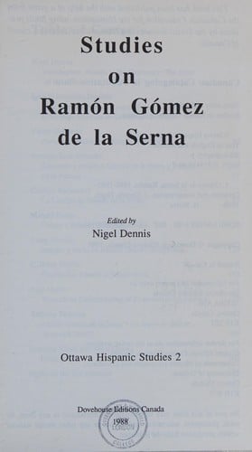 Studies on Ramón Gómez de la Serna