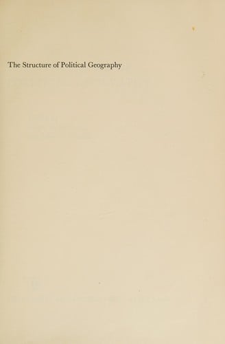 The structure of political geography