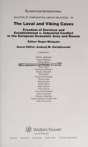 The Laval and Viking cases