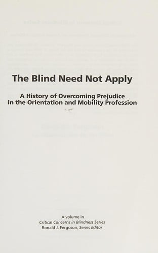 The blind need not apply