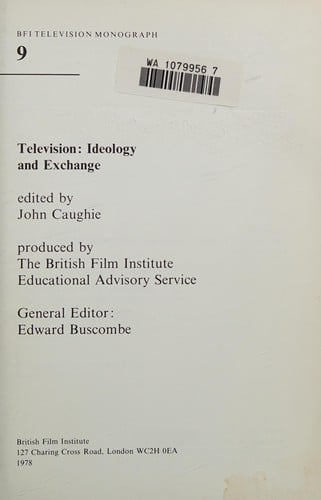 Television: ideology and exchange