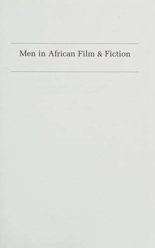 Men in African film & fiction