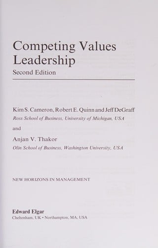 Competing values leadership