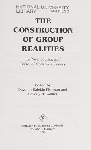 The construction of group realities