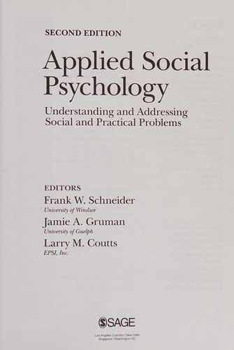 Applied social psychology