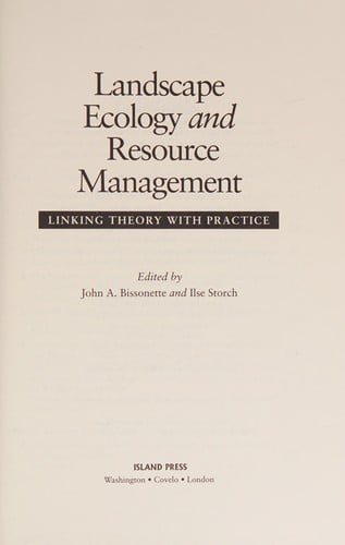 Landscape ecology and resource management