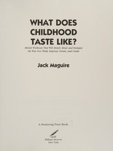 What does childhood taste like?