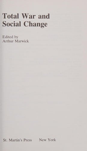 Total war and social change