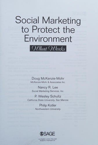 Social marketing to protect the environment