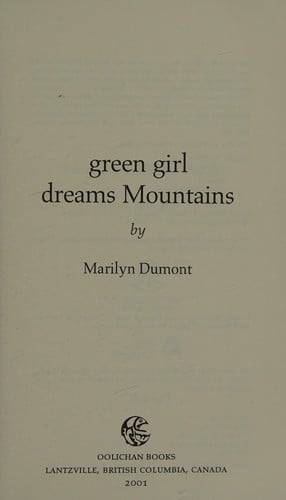 Green girl dreams mountains