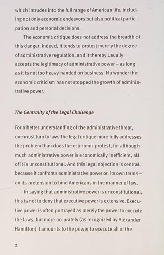 The administrative threat