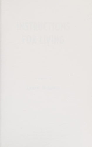 Instructions for living