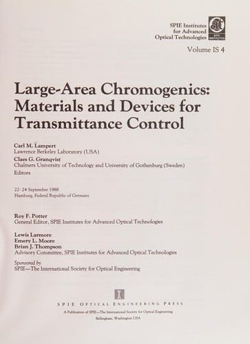 Large-area chromogenics