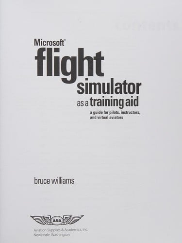 Microsoft flight simulator as a training aid
