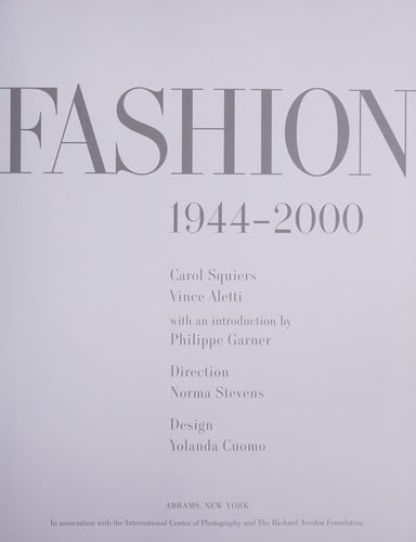 Avedon fashion, 1944-2000