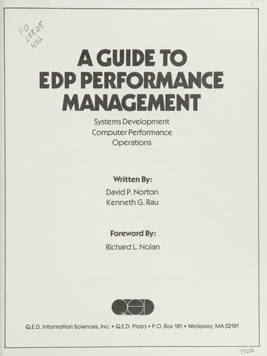 A guide to EDP performance management