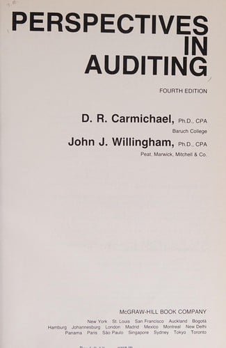 Perspectives in auditing