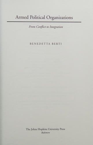 Armed political organizations