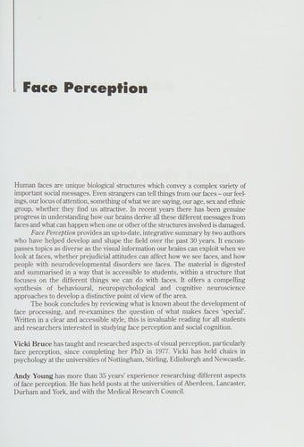 Face perception