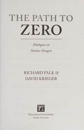 The path to zero