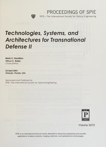 Technologies, systems, and architectures for transnational defense II