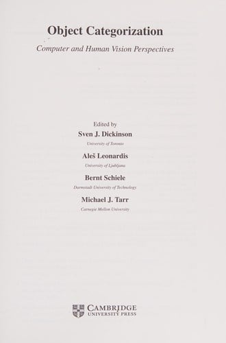 Object categorization