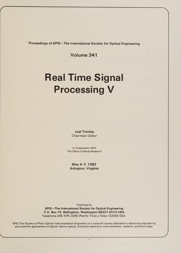 Real time signal processing V