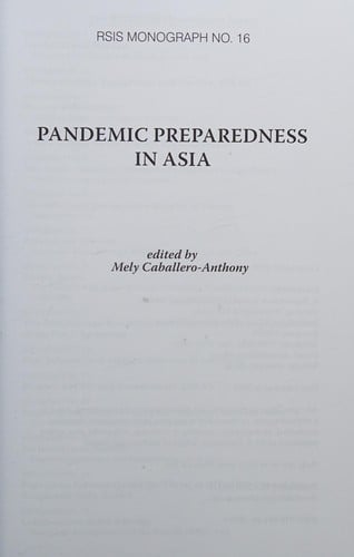 Pandemic preparedness in Asia